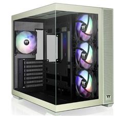 GABINETE TT VIEW 380 TG X2 FAN ARGB X4 MATCHA GREE